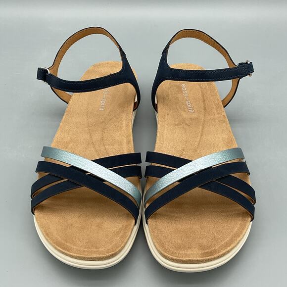NEW Easy Spirit Women’s Dottle 3 Ankle Strap Comfort Sandals Dark Blue Size 6.5M - Picture 3 of 10